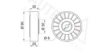 VW 037145276A Deflection/Guide Pulley, v-ribbed belt